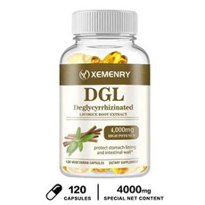 DGL 감초 - 초순수 감초 뿌리 캡슐 보충제 - 천연 위산 역류 방지 포뮬러