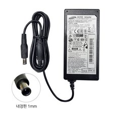 14V 3.21A 삼성모니터 TV 홈시어터 어댑터 내경핀 6.5x4x1mm 직류전원장치 -, spc03 8자코드 1M (아답터 전원코드)