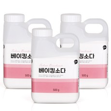 퍼굿 베이킹소다 용기, 500g, 3개