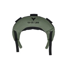 Elite Sports 불가리아 캔버스 백 피트니스 캔버스 MMA 체육관 크로스 트레이닝 샌드백 (블랙 11.3kg(25파운드)) - 채워지지 않음, 포레스트 그린