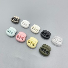 (100개) 끈 조절기 돼지코 스토퍼 블랙/화이트/클리어/옾화이트 siw+31427Bo, 블랙