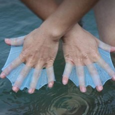 개구리 물갈퀴 M 여름용품, 블루, 블루계열