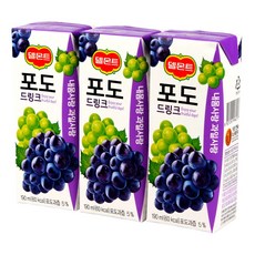 델몬트 드링크 포도, 190ml, 24개