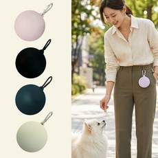 홈블리스마켓 강아지 간식 가방 실리콘 트릿백, 1개, 블랙