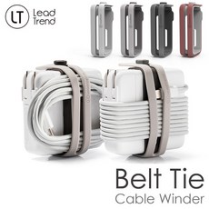 LeadTrend MacBook筆電充電器專用LT Belt Tie Cable Winder 一體收線器 喵之隅, 莓紅,M (75mm-95mm), 1個