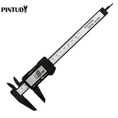 디지털 버니어 캘리퍼 0 50mm 플라스틱 측정공구 학생용, 일렉트로닉 블랙