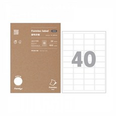 폼텍 라벨지 LQ-3102 40칸 바코드 20매
