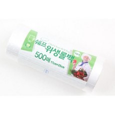 쉐프 롤백 17x25 미니 업소용 500매 위생비닐 비닐khe6+6vFl