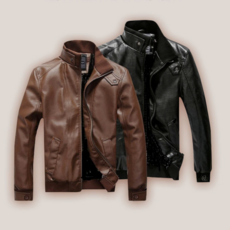 아이데이 남성 간절기 비건 가죽 자켓 점퍼 남자 라이더 바이크 옷 레더 봄 가을 아우터 잠바 / 2컬러, 상세페이지 참조