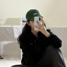 지프 미니로고 캡 모자 야구모자 스포츠 캐주얼 데일리 남여공용 볼캡, GREEN, 1개