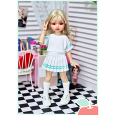#도리스돌 30cm 옷( 라인 3종세트(민트) )[마구샵]#구체관절인형#bjd#인형옷#유딩이#도리스돌#포켓돌, 1개