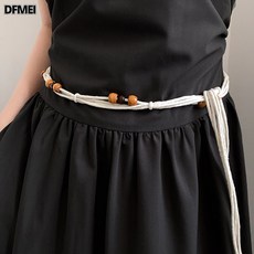 DFMEI 蠟繩編織腰繩女簡約系蝴蝶節裝飾腰繩個性搭配連衣裙女士腰鏈