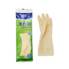 크린랲 고무장갑, 백색, 미니(XS), 4개