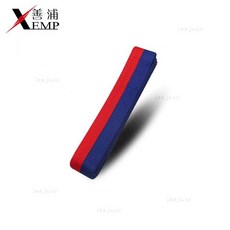 優選熱賣跆拳道腰帶，多色可選，兒童考級道帶，客製化繡字服務, 藍紅帶1.8米-單圈, 1個