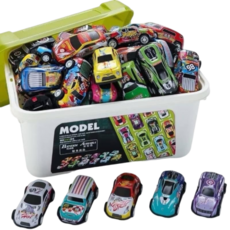 BANDIM AOZHIMA 迷你合金迴力車模型玩具套裝，多款造型，色彩鮮豔，兒童收藏, 1箱