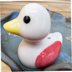 도자기 오리 모양 향꽂이 스틱 거치대 인센스 홀더 재떨이 겸용 탁상용 방향제, 상세페이지 참조