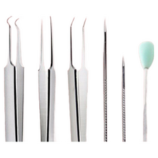 JOEKI 美容多功能粉刺夾棒掏耳棒套裝 粉刺針夾鉤挖耳勺, 不挑色