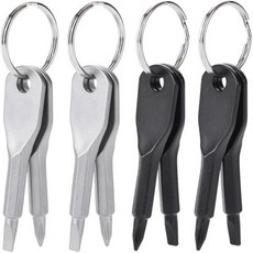 8개 미니 열쇠고리 드라이버 야외 휴대용 EDC 다기능 세트 일자 및 십자 렌치 도구와