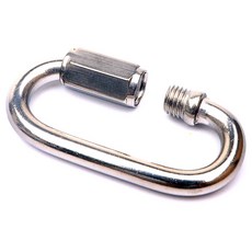 스테인레스 퀵링크 SUS304 잠금 4 5 6 7 mm 택1 고정 카라비너 체인 쇠사슬 고리 연결 클립 스덴 스텐 비나, 1개