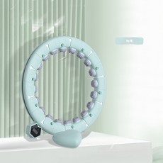 마사지 지압 다이어트 스마트훌라후프 실내 뱃살 저소음 훌라후프 스마트훌라후프마디 탈부착 길이 조절이 가능한 하트(디지털 카운트 기능 다이어트에 편리하다), 녹색 [100kg 이내] 허리 65~110CM