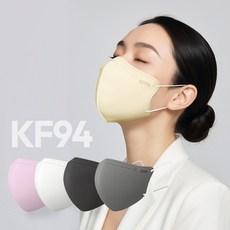 KF94 대형 컬러 새부리형 마스크 프리미엄 데일리핏 미세먼지 차단, 베이지, 4개, 25개입
