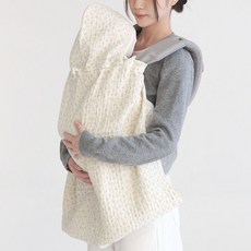 와이엠마마 아기띠블랭킷 유모차 고정 사계절 다용도 후드블랭킷, 블루