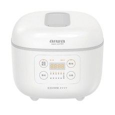 AIWA 愛華 4L 微電腦多功能美型電子鍋 - 小家庭適用, 白