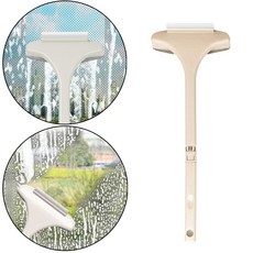 2in1 방충망 먼지제거 청소솔 1p 브러쉬 스퀴즈 길이조절 창문틀 유리창 소파 서랍장