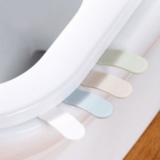 위생 변기 시트 손잡이 스티커 방식 부착형 색상 랜덤 발송 욕실 소품, 상세페이지 참조