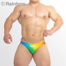 Egde Rainbow 男生性感三角泳褲 彩虹色 XL XXL 全新絕版日本現貨