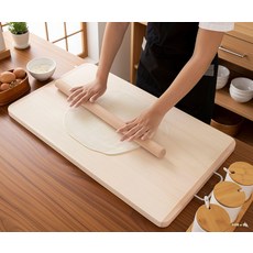 대형 실목 반죽판 주방용 식품용 밀가루 반죽 도마 패널, [평면] 클래식, 1개