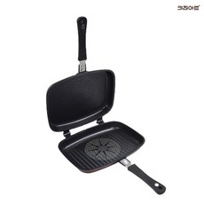 키친아트 금상첨화2 논스틱코팅 IH 인덕션 양면팬 생선구이팬, 1개, 30cm