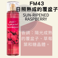 Bath & Body Works 日照熟成的覆盆子 身體香氛噴霧 236ml, 1個
