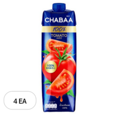 차바 토마토주스, 1L, 4개