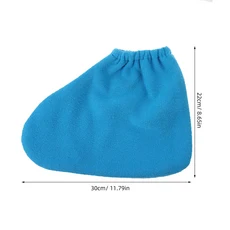 4개입 파라핀 왁스 핸드 케어 장갑 부티즈 영양 트리트먼트 열 보존 스파 풋 커버 건강한 피부, 01 Blue