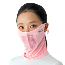 [수이골프 G형] 스포츠 마스크 UV 자외선 차단 얼굴 햇빛가리개 골프 등산 조깅 바이크, G-12 핑크