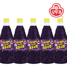 과일향 음료 원액/ 오뚜기 포도향 슬러시시럽, 5개, 1kg