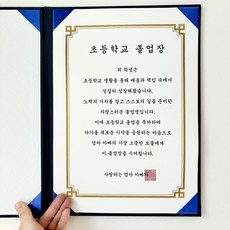 [내일도착] 졸업 선물 상장 만들기 어린이집 유치원 초등학교 케이스 용지 상자 상패 조카, 1개, 초등학교 졸업 상장