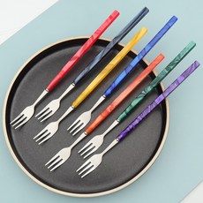 삼미 사각펄롱포크, 1개, 그린