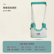 DFMEI 寶寶學步帶四季通用防摔學嬰幼兒走路防勒兒童, 1個, 上提後拉夏款-碧藍(馬甲式無贈品):如圖