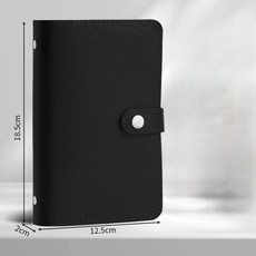 용돈 보관 현금바인더 다이어리 저축 지폐 수납 챌린지, 1개, 블랙