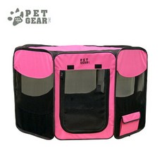 PET GEAR 寵物圍欄小, 粉色的, 1個