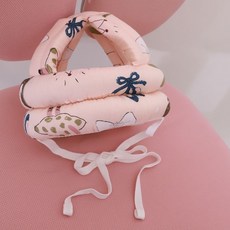 chuchuai 寶寶學步防摔帽 嬰兒頭部保護墊 防撞帽 透氣款 粉色兔子, 粉色兔子【透氣款】, 1個