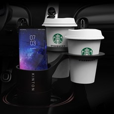 킨톤 멀티 차량용 컵홀더, 1개, 블랙