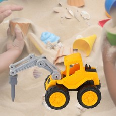 리얼한 디테일 모래차 브레이커 작동 중장비 눈n손협응력 상황놀이, 단일사이즈