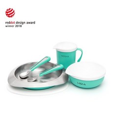 Viida 抗菌不鏽鋼餐具組, 餐具組, 湖水綠, 1套