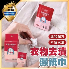 悄悄 衣物去漬濕巾 日常外出應急使用 免手洗, 1個