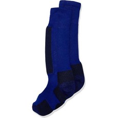 발목 보호대 농구 테니스 아대 쏘로스 키즈 빅 케이즈 패디드 스노우 오버 더 칼프 양말, 4.5-6, Blue