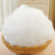 순잠 국산솜 다운필 1kg 프리미엄 충진솜 충진재 (인형/쿠션/방석/베개/이불 솜), 1개