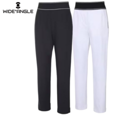 [백화점발송] 와이드앵글 여성 바지 봄여름 골프 파크골프 필드 하이웨스트 스판